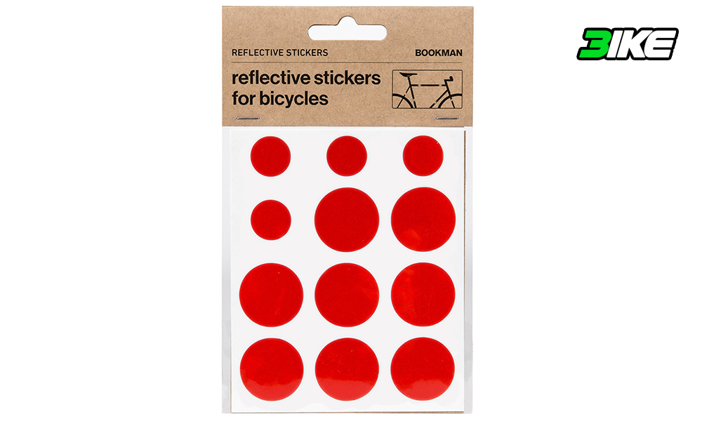 Reflective sticker kit for Bookman bicycle, red – 3ike