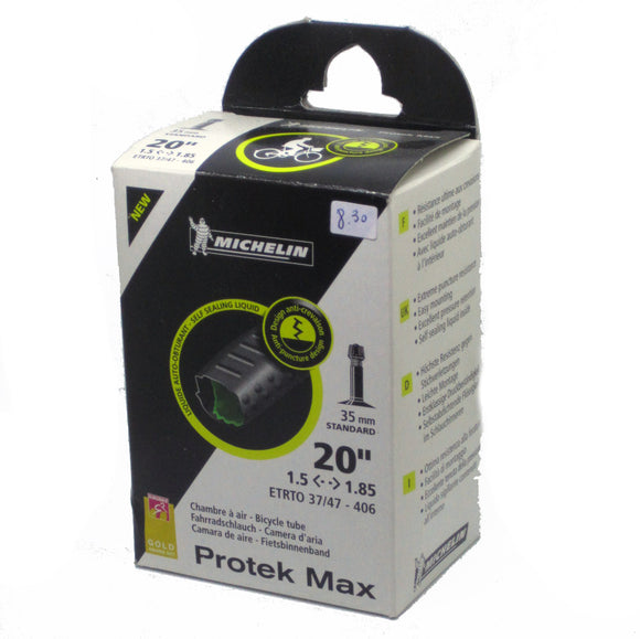 Cámara Michelin Protek Max 20x1,5/1,85 (37/47 - 406) válvula Schrader 35 mm